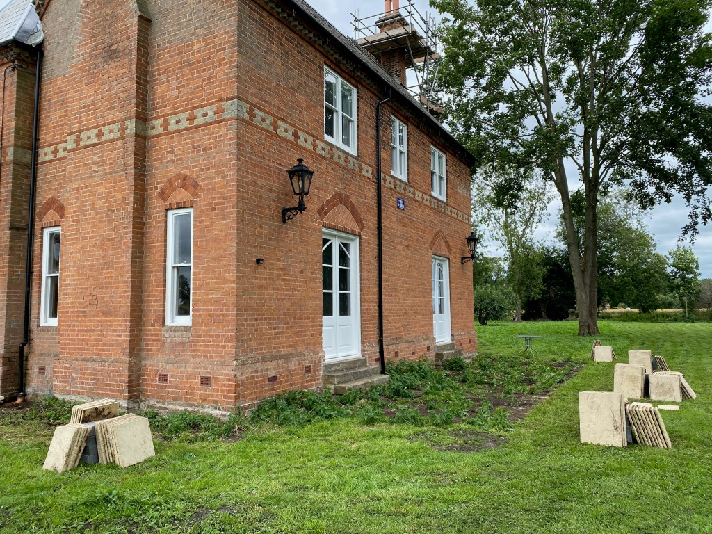 Starting the first&nbsp;patio