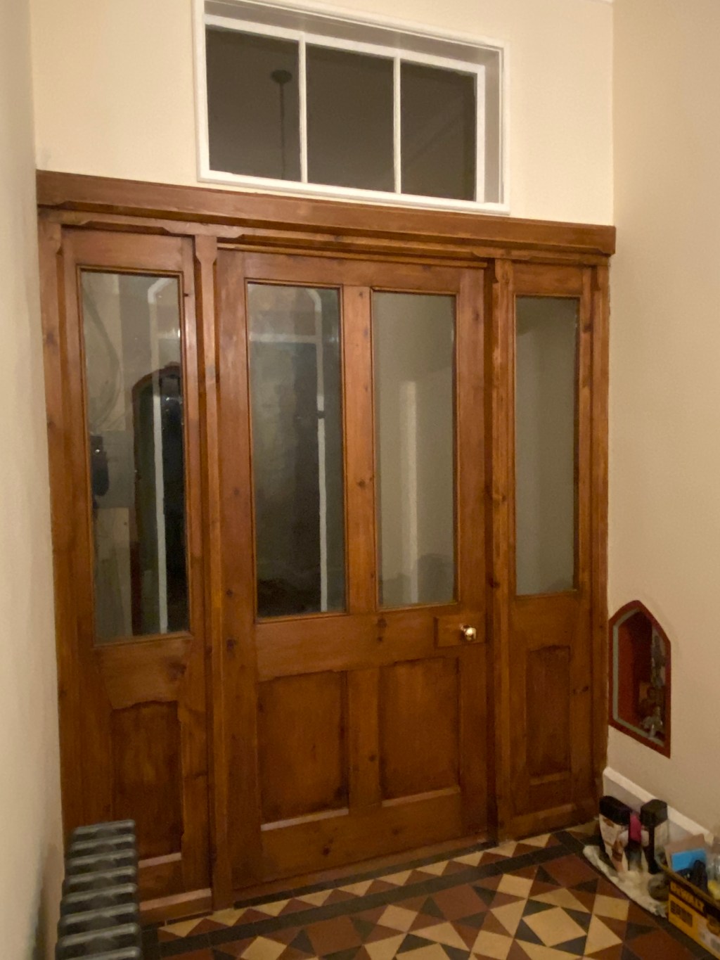 Repairing the vestibule&nbsp;door