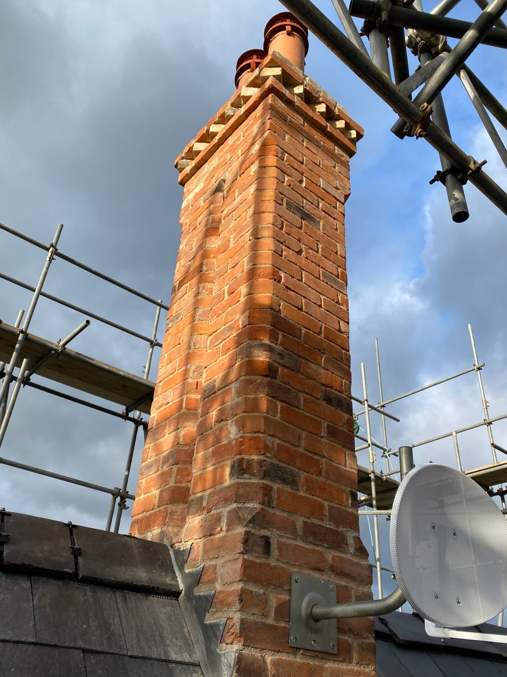 All chimney stacks&nbsp;rebuilt
