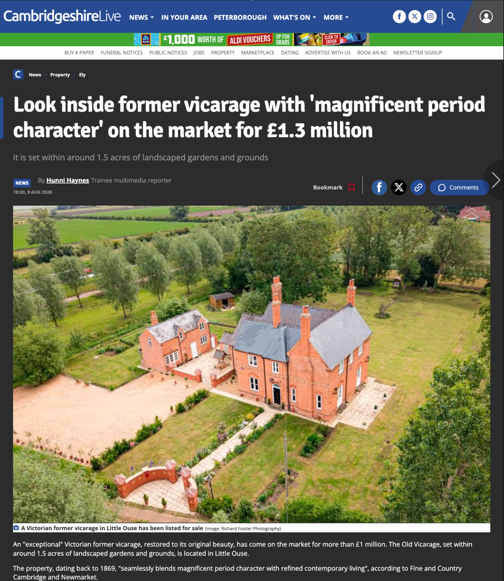 Look inside former vicarage with ‘magnificent period character’ on the market for £1.3&nbsp;million